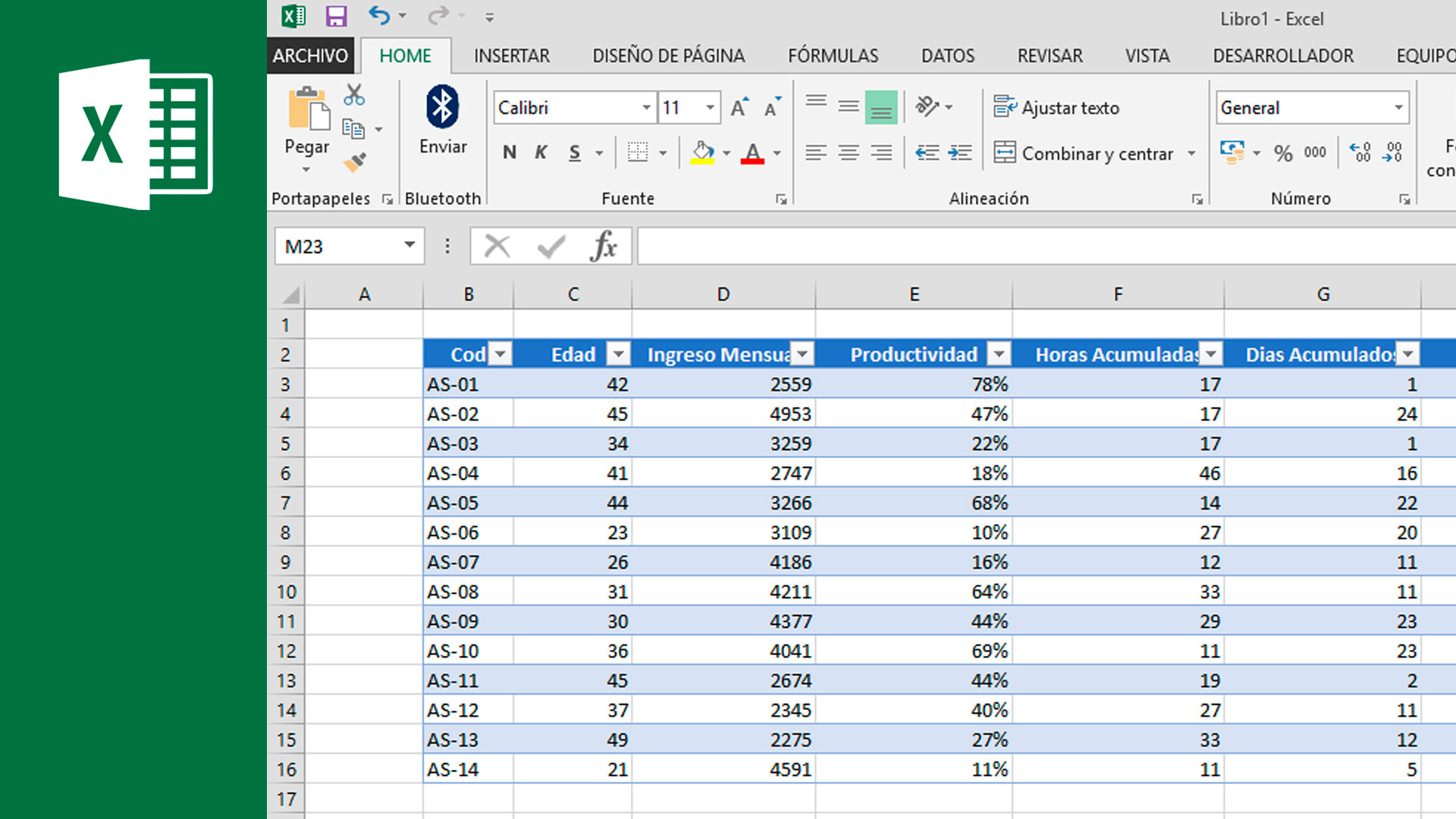 Crear Tablas Microsoft Excel